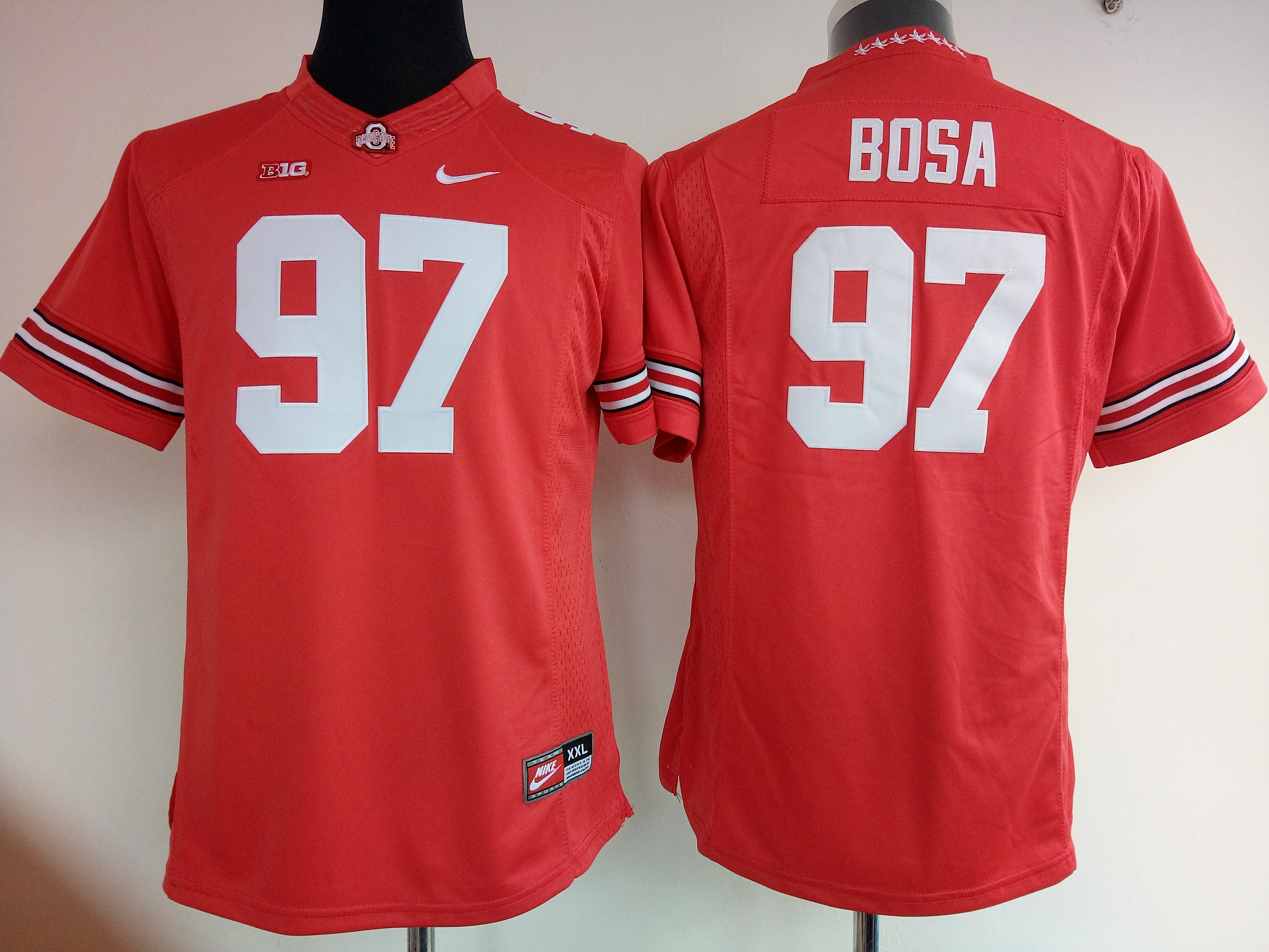 NCAA Womens Ohio State Buckeyes Red 97 bosa jerseys